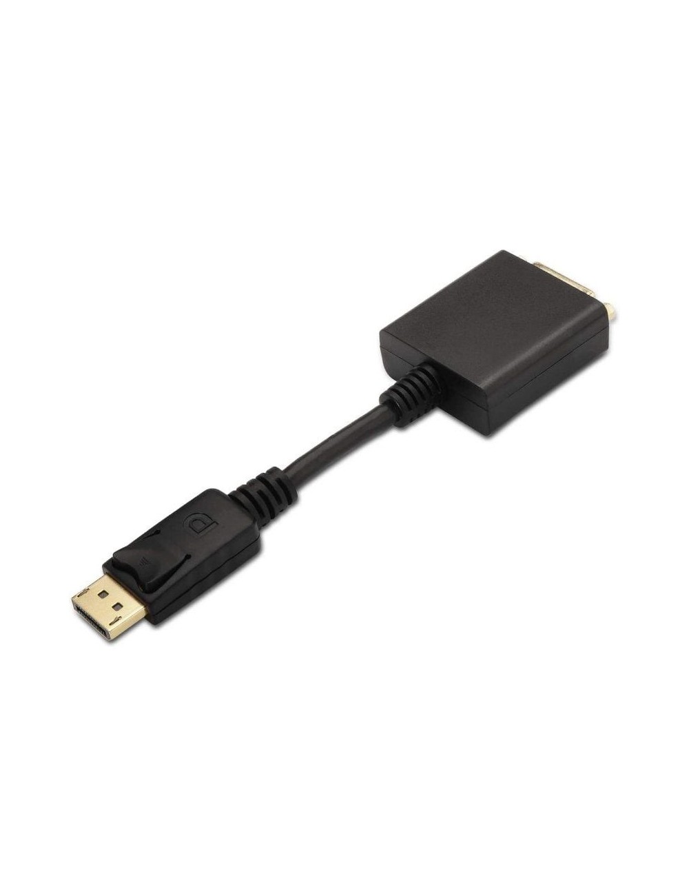 Conversor Aisens A125-0133/ DisplayPort Macho - DVI Hembra/ 15cm/ Negro
