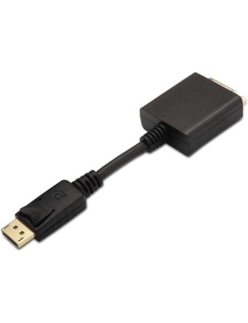 Conversor Aisens A125-0133/ DisplayPort Macho - DVI Hembra/ 15cm/ Negro