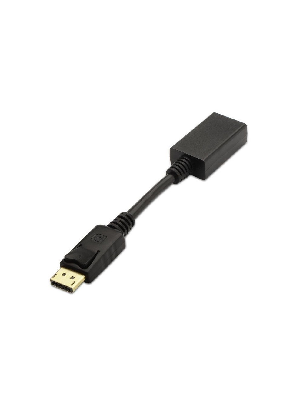 Conversor Aisens A125-0134/ DisplayPort Macho - HDMI Hembra/ 15cm/ Negro