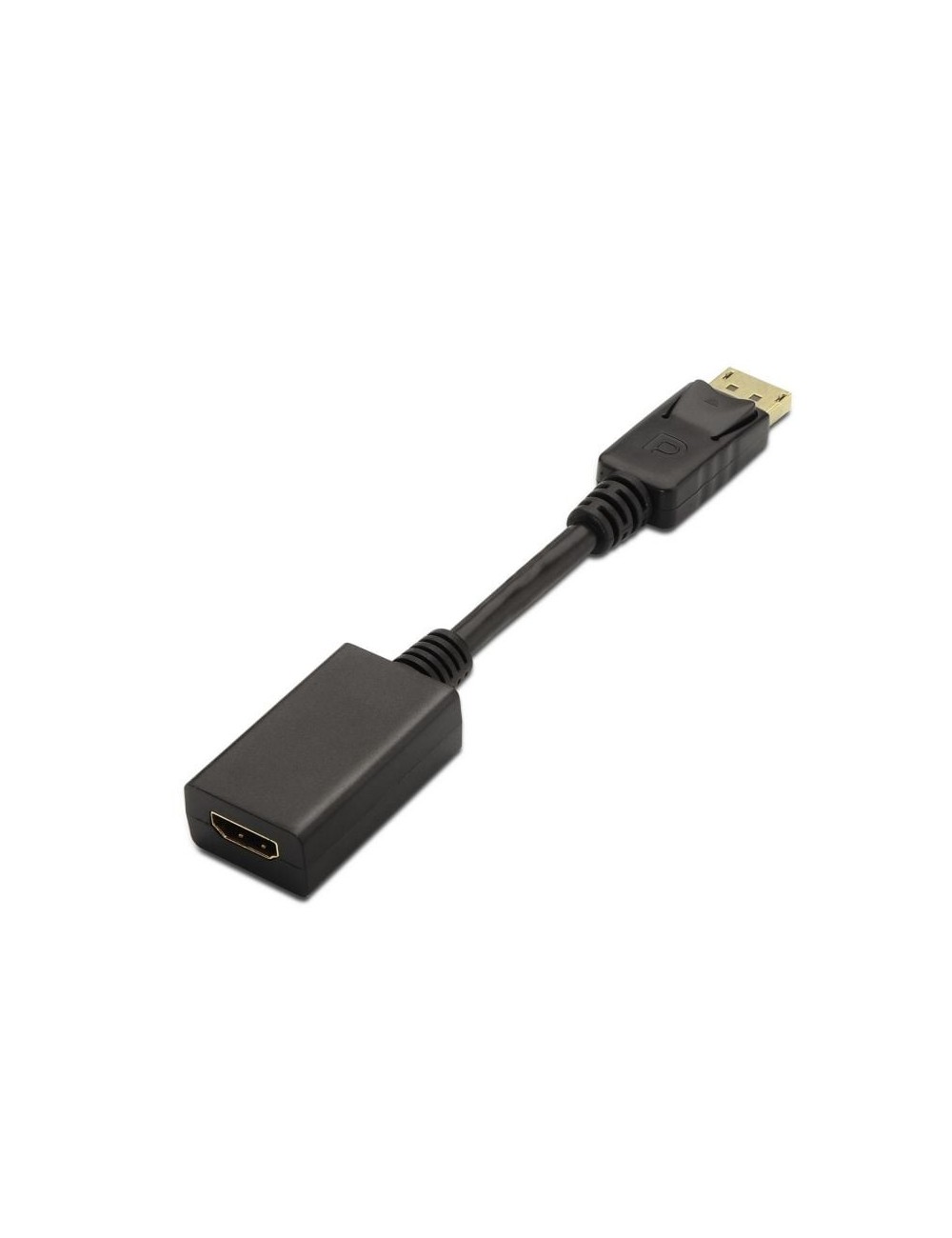Conversor Aisens A125-0134/ DisplayPort Macho - HDMI Hembra/ 15cm/ Negro