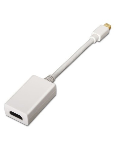 ADAPTADOR MINI DISPLAYPORT A HDMI AISENS-MINIDP MASCLE HDMI9 TIPO-A FEMELLA-15CM-BLANC(A125-138)