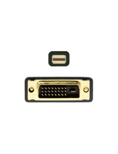 Cable Conversor Mini DisplayPort Aisens A125-0363/ Mini DisplayPort Macho - DVI Macho/ 2m/ Negro