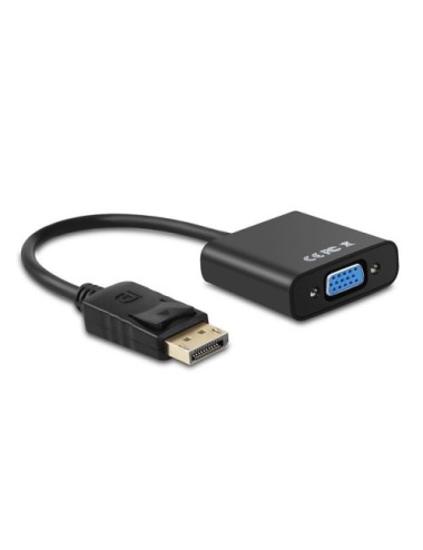 Conversor Aisens A125-0367/ DisplayPort Macho - VGA Hembra/ 15cm/ Negro