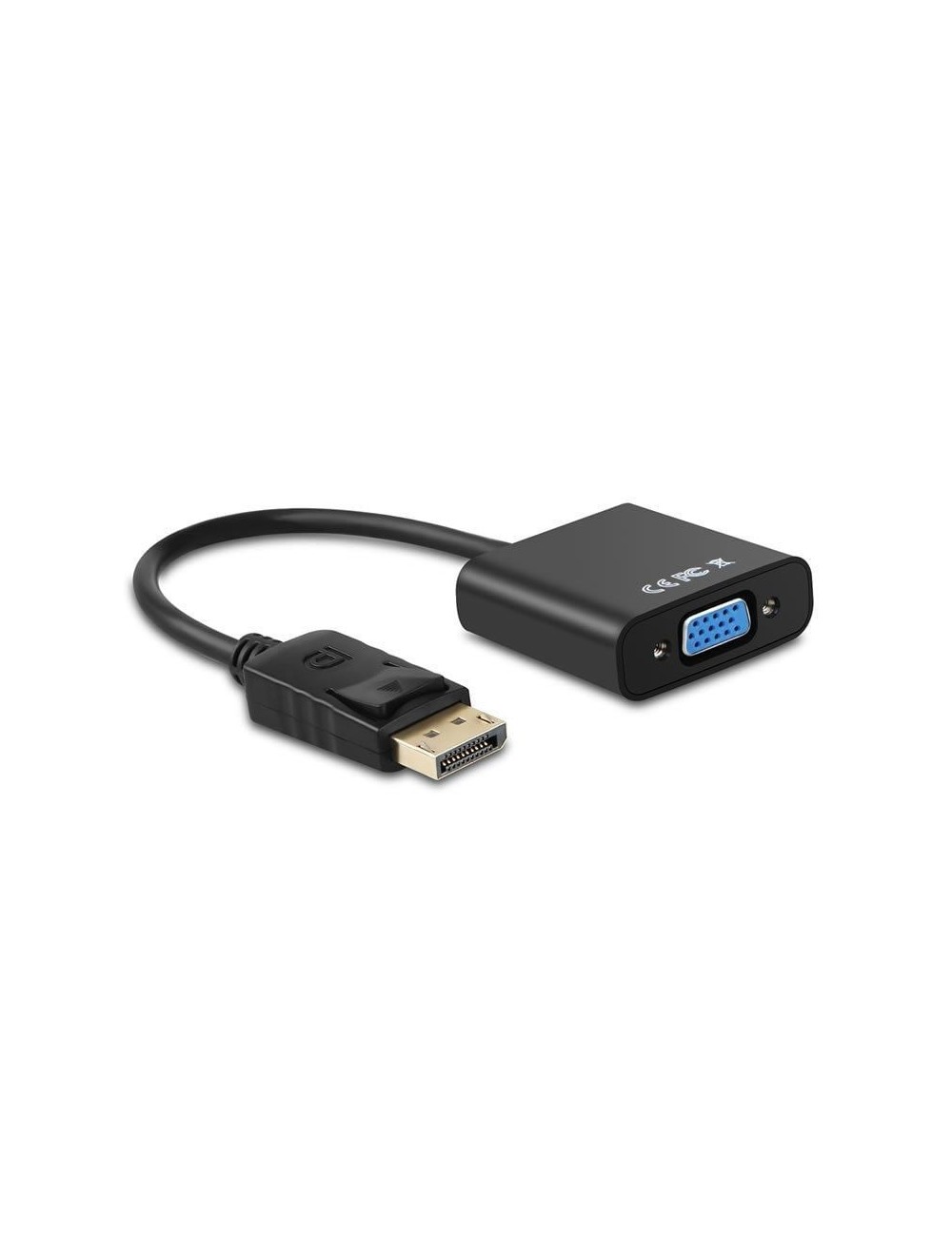 Conversor Aisens A125-0367/ DisplayPort Macho - VGA Hembra/ 15cm/ Negro