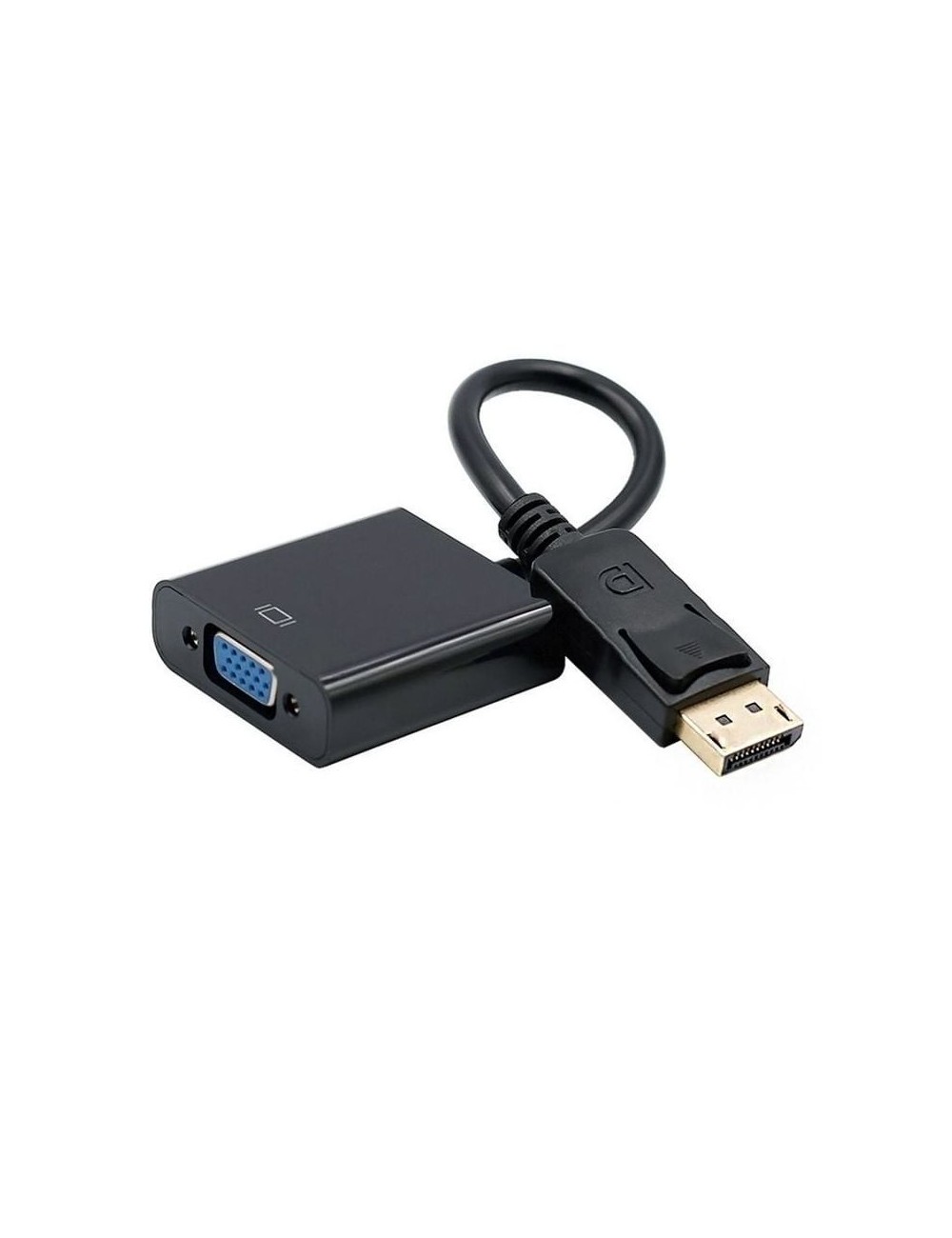 Conversor Aisens A125-0367/ DisplayPort Macho - VGA Hembra/ 15cm/ Negro