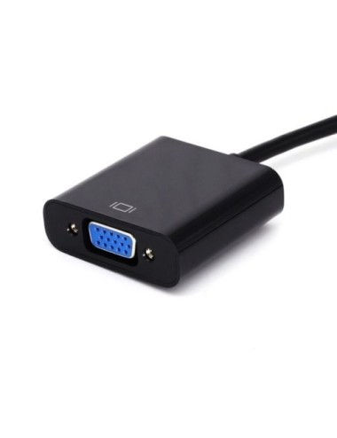 Cable Conversor Aisens A147-0352/ DVI Macho - VGA Hembra/ 30cm/ Negro