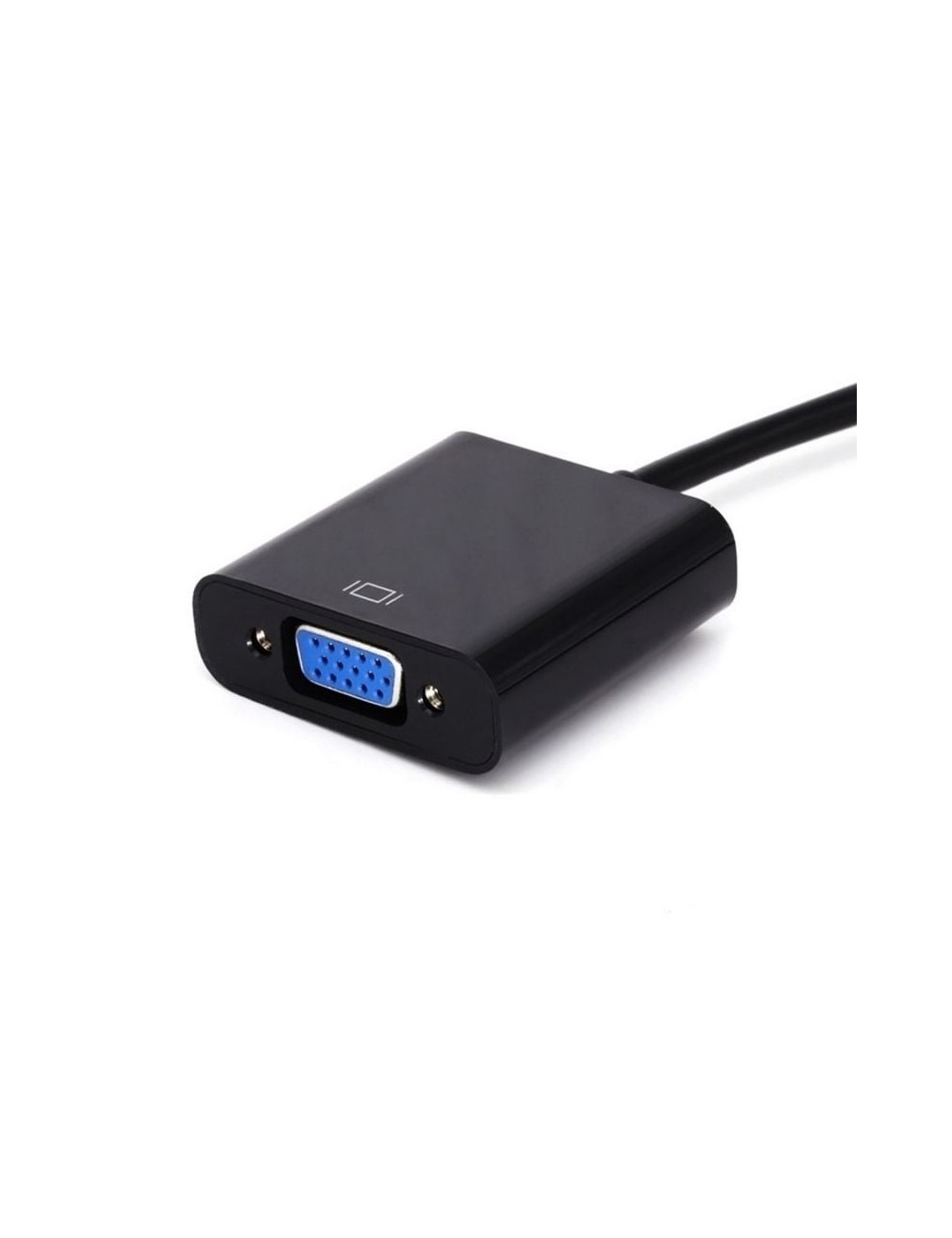Cable Conversor Aisens A147-0352/ DVI Macho - VGA Hembra/ 30cm/ Negro