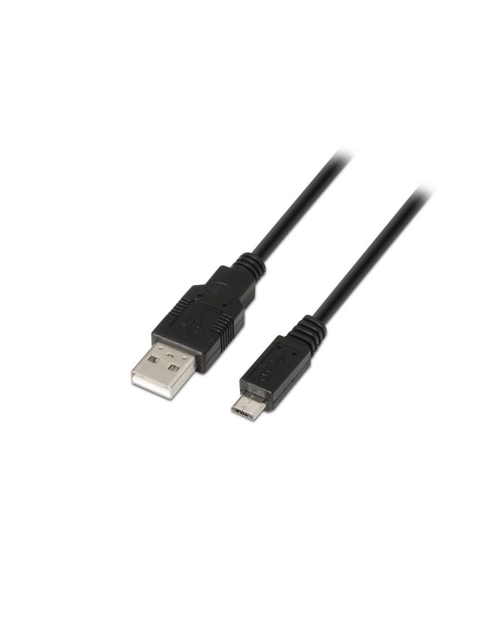 Cable USB 2.0 Aisens A101-0029/ USB Macho - MicroUSB Macho/ 3m/ Negro