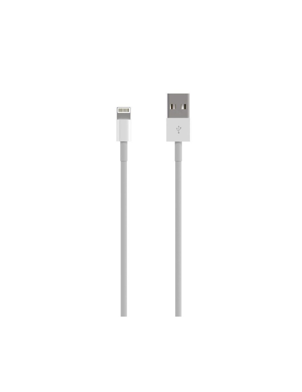 Cable USB 2.0 Lightning Aisens A102-0542/ USB Macho - Lightning Macho/ 50cm/ Blanco