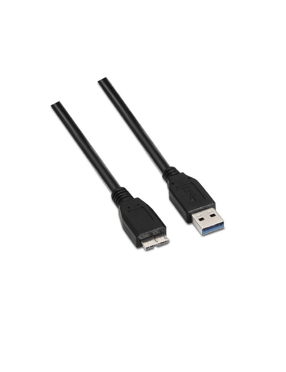 CABLE USB AISENS USB MASCLE A MICROUSB MASCLE 1MT NEGRE ( A105-0043 )