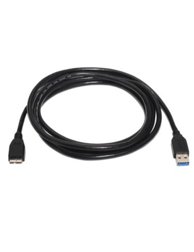 CABLE USB AISENS USB MASCLE A MICROUSB MASCLE 1MT NEGRE ( A105-0043 )