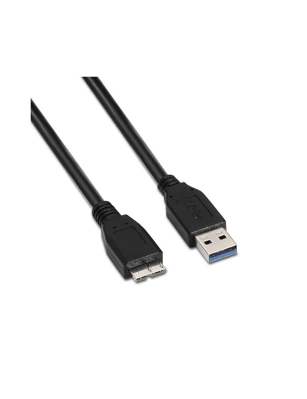 Cable USB 3.0 Aisens A105-0044/ USB Macho - MicroUSB Macho/ 5Gbps/ 2m/ Negro
