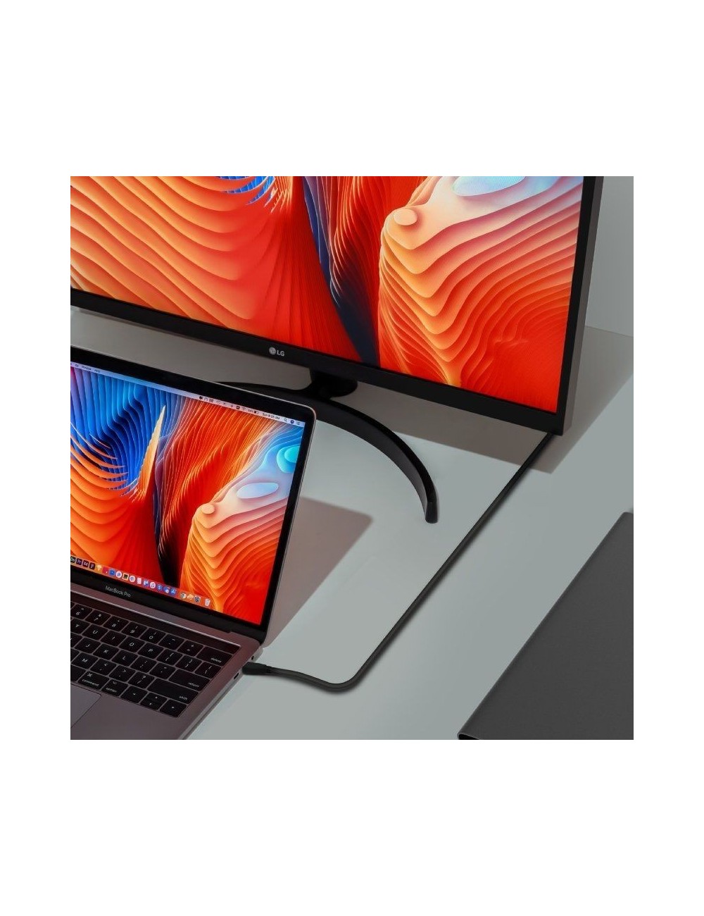 Cable USB 3.2 Tipo-C Aisens A107-0702 20GBPS 5A 100W/ USB Tipo-C Macho - USB Tipo-C Macho/ Hasta 100W/ 20Gbps/ 1m/ Negro