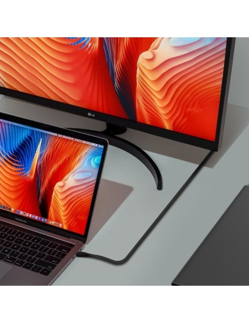 Cable USB 3.2 Tipo-C Aisens A107-0703 20GBPS 5A 100W/ USB Tipo-C Macho - USB Tipo-C Macho/ Hasta 100W/ 20Gbps/ 1.5m/ Negro