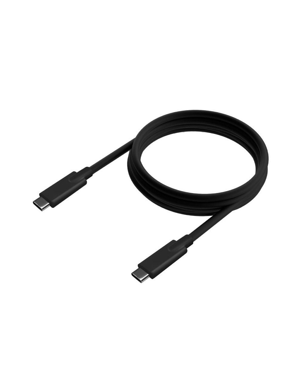 Cable USB 3.2 Tipo-C Aisens A107-0706 5GBPS 3A 60W/ USB Tipo-C Macho - USB Tipo-C Macho/ Hasta 60W/ 5Gbps/ 4m/ Negro
