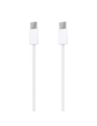 Cable USB 2.0 Tipo-C Aisens A107-0855/ USB Tipo-C Macho - USB Macho/ Hasta 60W/ 480Mbps/ 1m/ Blanco