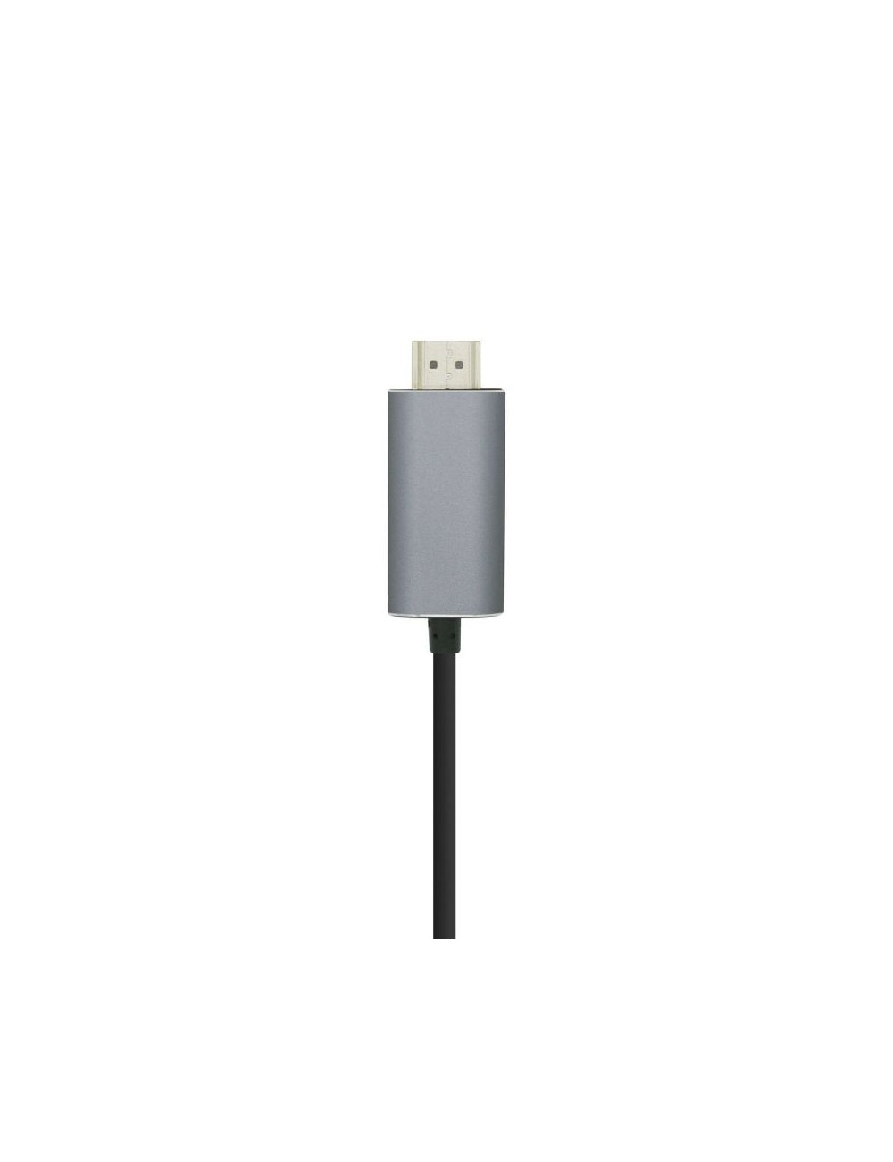 Cable Conversor Aisens A109-0392/ USB Tipo-C Macho - HDMI Macho/ Hasta 27W/ 1250Mbps/ 80cm/ Negro