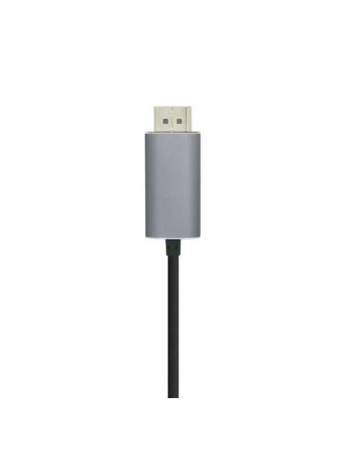 Cable DisplayPort Aisens A109-0394/ USB Tipo-C Macho - DisplayPort Macho/ Hasta 27W/ 1250Mbps/ 80cm/ Negro