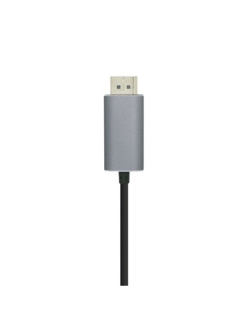 Cable DisplayPort Aisens A109-0395/ USB Tipo-C Macho - DisplayPort Macho/ Hasta 27W/ 1250Mbps/ 1.8m/ Negro