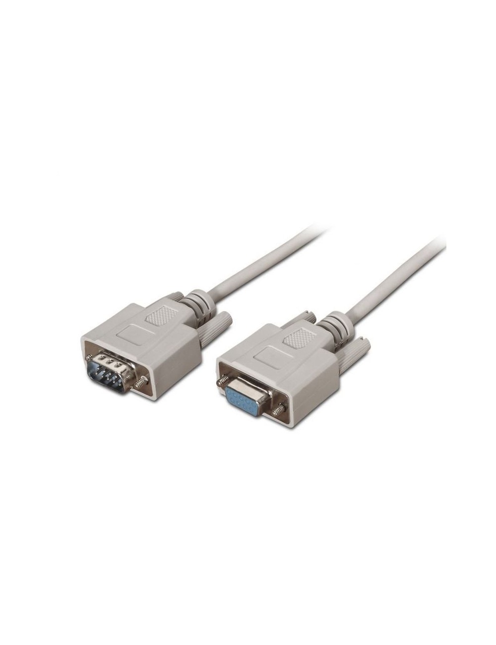 Cable Serie RS232 Aisens A112-0065/ DB9 Macho - DB9 Hembra/ Hasta 0.15W/ 1.6Mbps/ 1.8m/ Beige