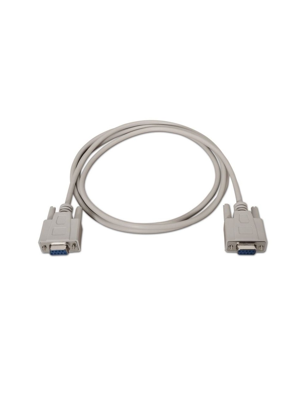 Cable Serie NULL Modem Aisens A112-0067/ DB9 Hembra - DB9 Hembra/ Hasta 0.15W/ 1.6Mbps/ 1.8m/ Beige