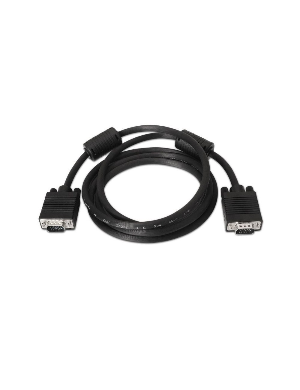 Cable SVGA Aisens A113-0072/ VGA Macho - VGA Macho/ Hasta 3W/ 10Mbps/ 3m/ Negro