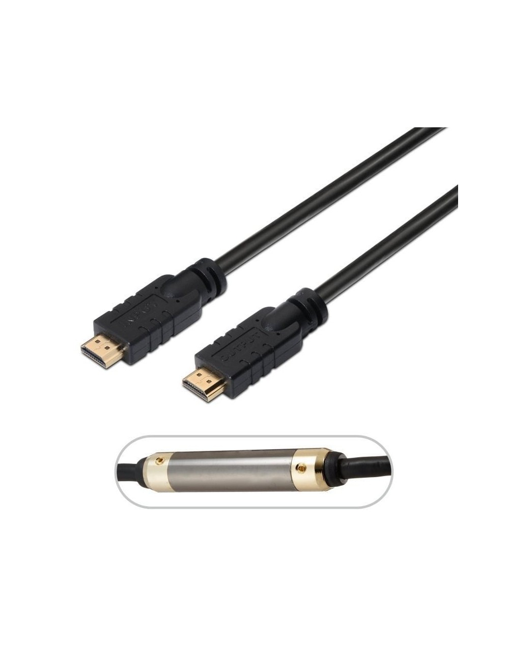 Cable HDMI Aisens 1.4 A119-0103/ HDMI Macho - HDMI Macho/ 15m/ Negro