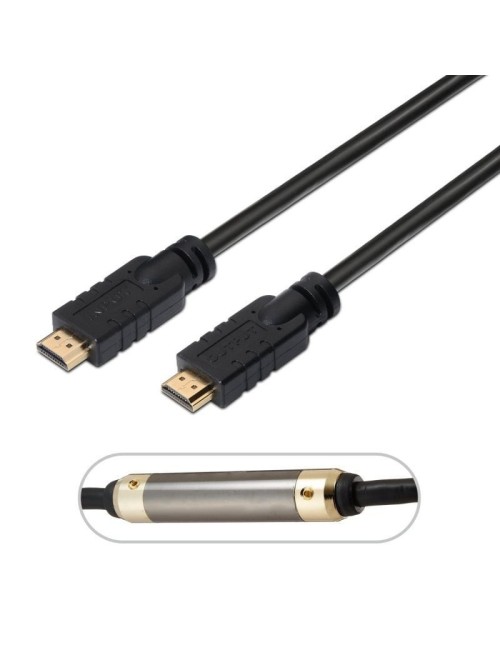 Cable HDMI Aisens 1.4 A119-0103/ HDMI Macho - HDMI Macho/ 15m/ Negro