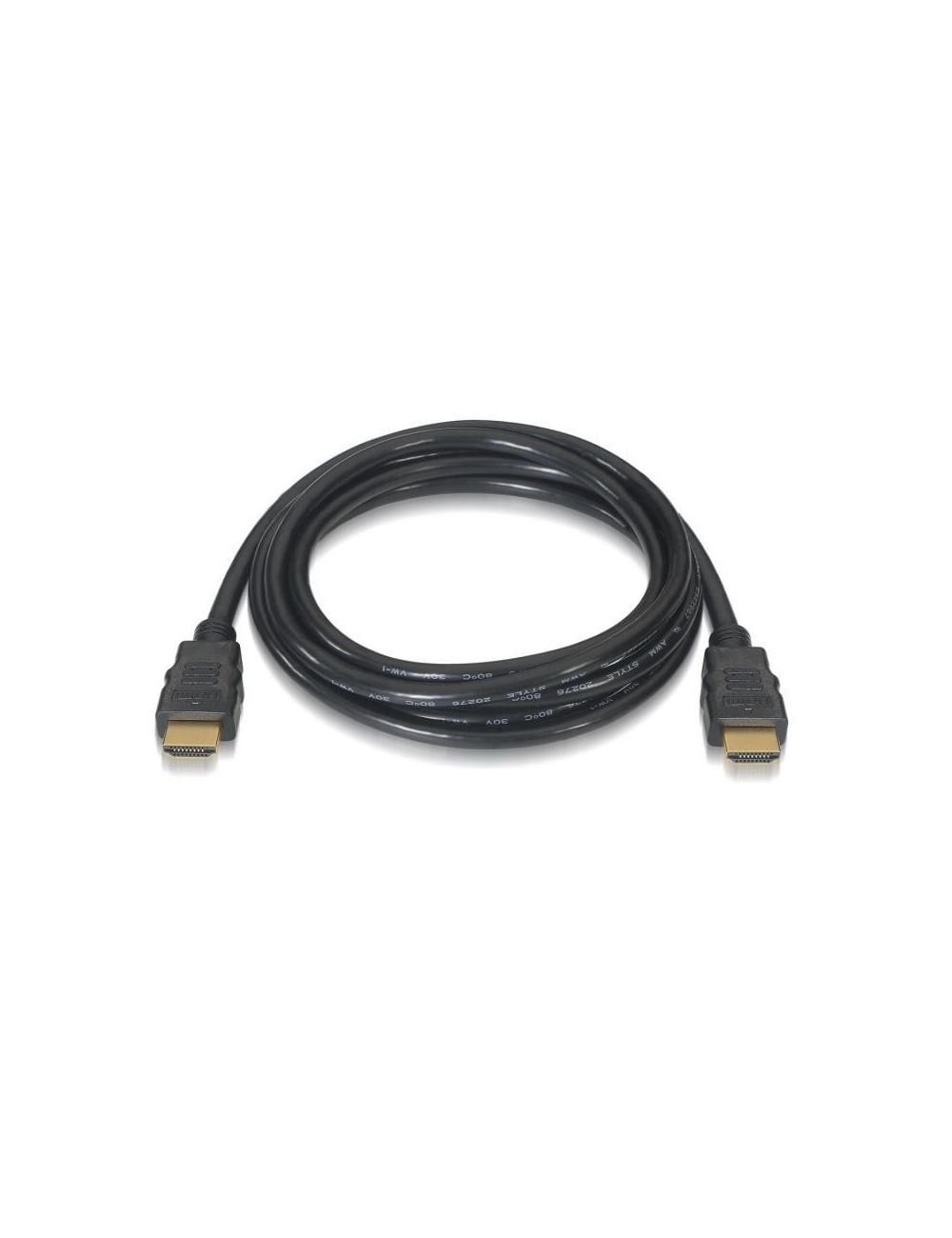 Cable HDMI 2.0 4K Aisens A120-0118/ HDMI Macho - HDMI Macho/ 50cm/ Certificado/ Negro