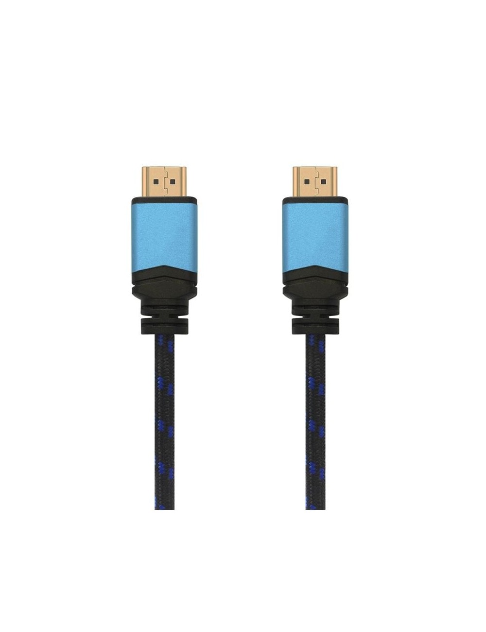 Cable HDMI 2.0 4K Aisens A120-0356 V2/ HDMI Macho - HDMI Macho/ 1m/ Negro/ Azul