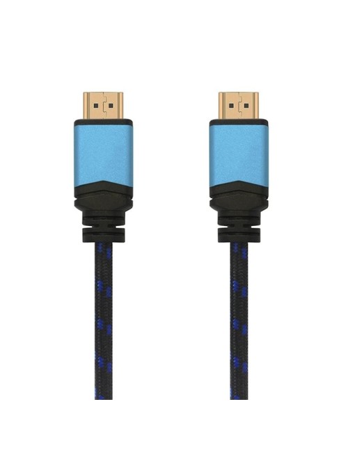 Cable HDMI 2.0 4K Aisens A120-0359/ HDMI Macho - HDMI Macho/ 5m/ Negro y Azul