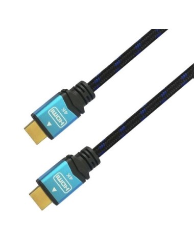 Cable HDMI 2.0 4K Aisens A120-0360/ HDMI Macho - HDMI Macho/ 10m/ Negro y Azul