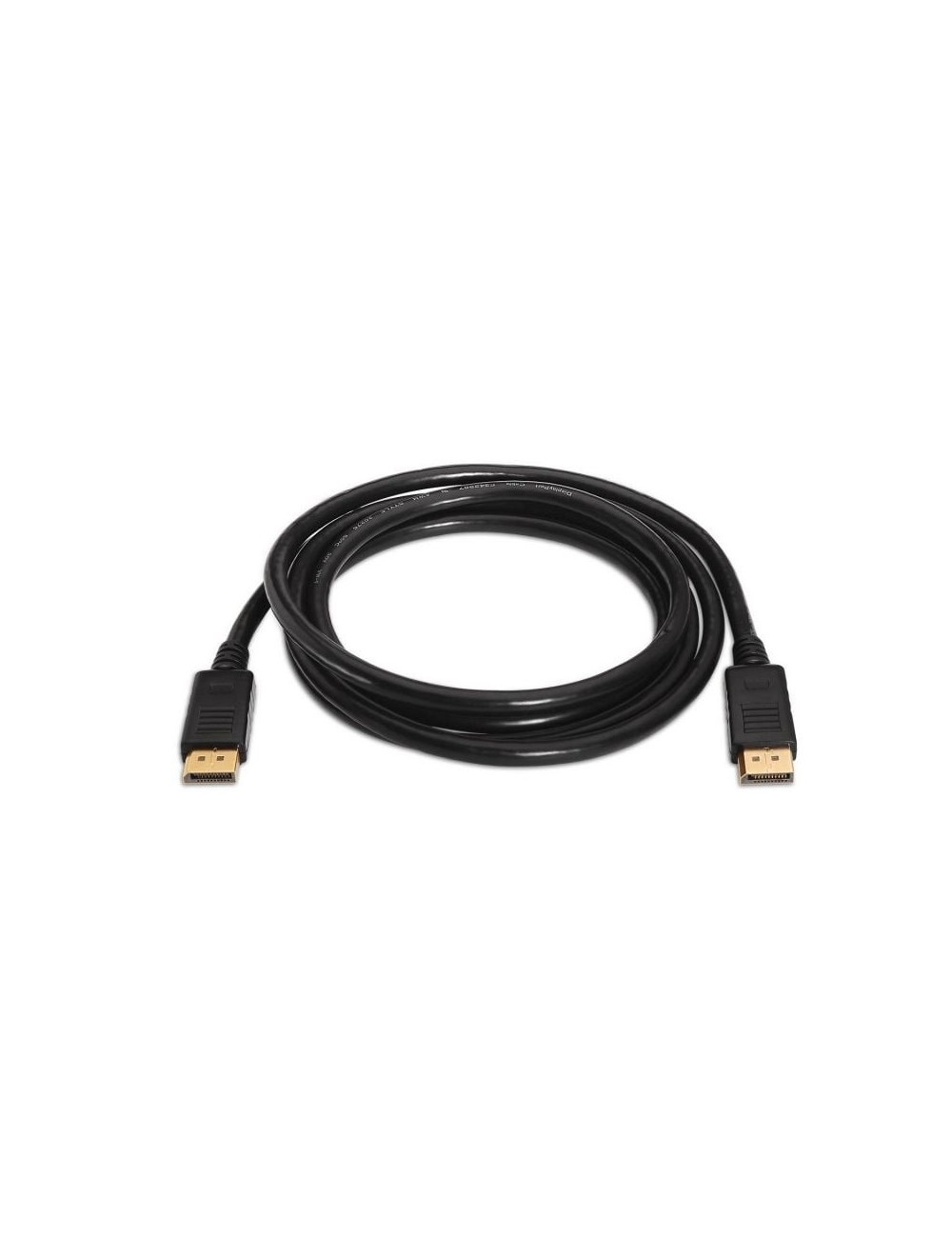 Cable DisplayPort 1.2 4K Aisens A124-0130/ DisplayPort Macho - DisplayPort Macho/ Hasta 5W/ 2300Mbps/ 3m/ Negro