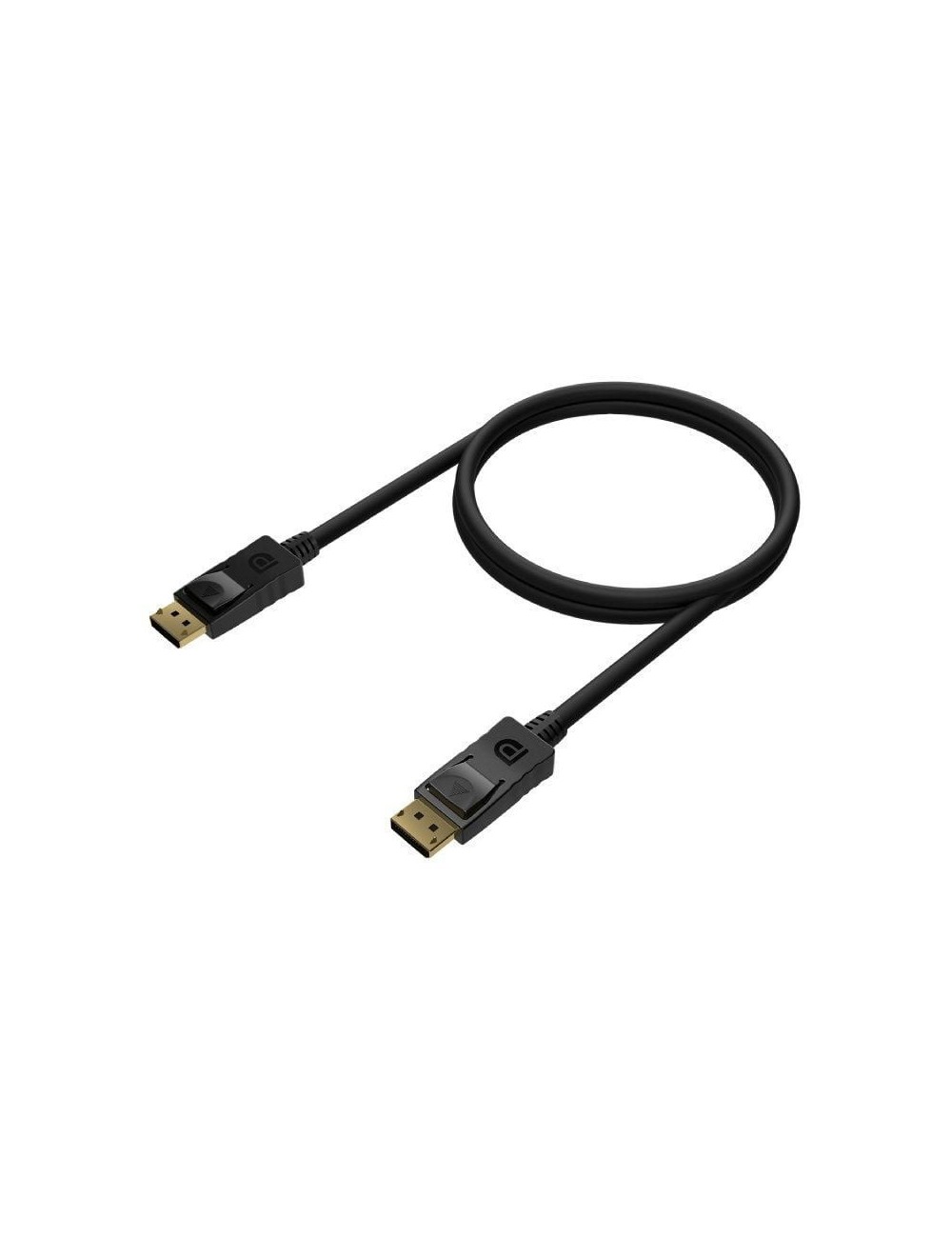 Cable DisplayPort 1.2 4K Aisens A124-0548/ DisplayPort Macho - DisplayPort Macho/ Hasta 5W/ 2300Mbps/ 50cm/ Negro