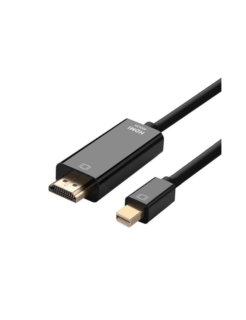 Cable Conversor Aisens A125-0458/ Mini DisplayPort Macho - HDMI Macho/ Hasta 5W/ 2300Mbps/ 3m/ Negro