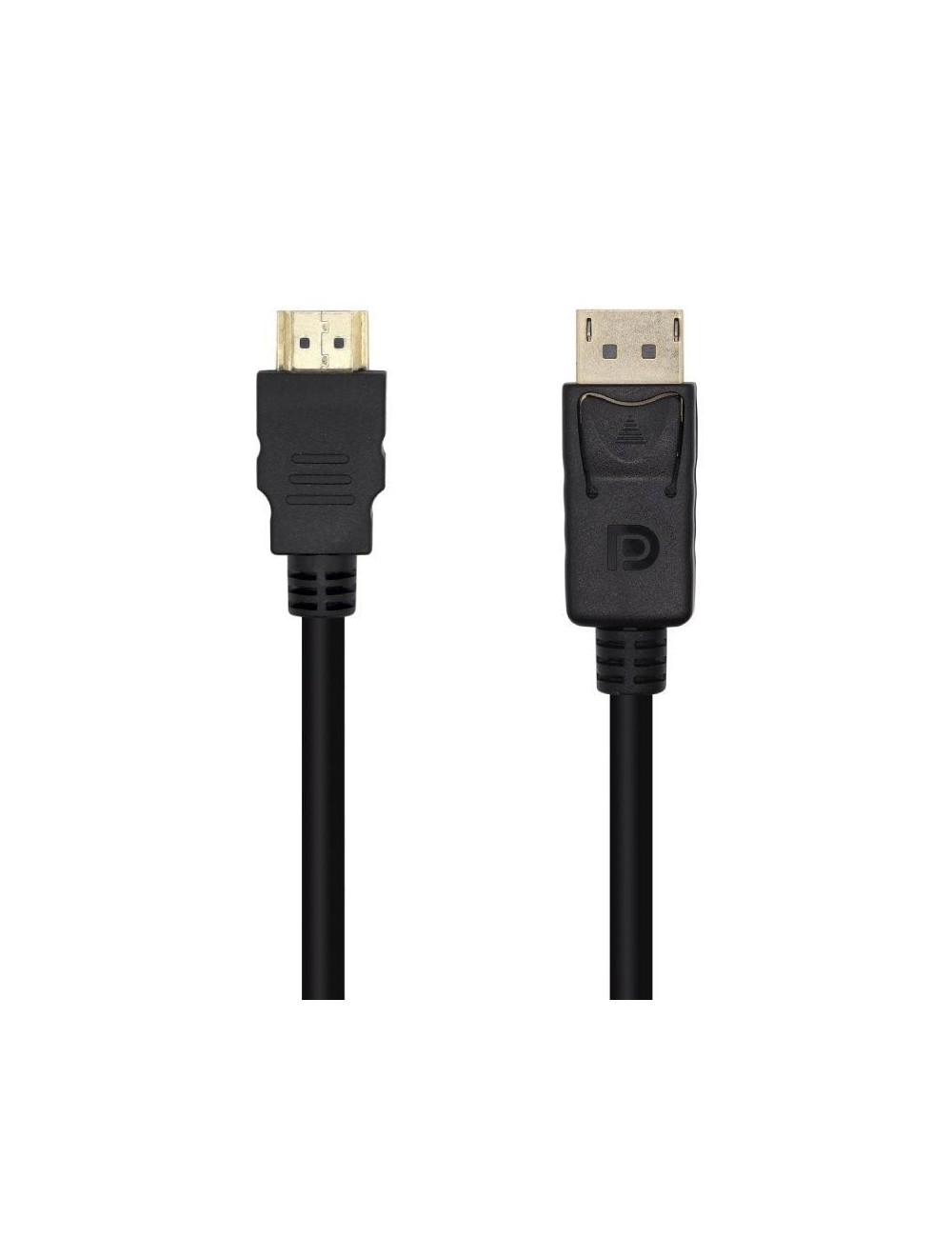 Cable Conversor Aisens A125-0459/ DisplayPort Macho - HDMI Macho/ Hasta 5W/ 2300Mbps /1m/ Negro