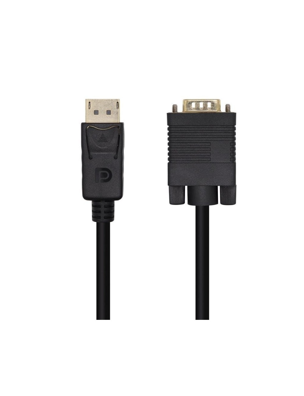 Cable Conversor Aisens A125-0462/ DisplayPort Macho - VGA Macho/ Hasta 5W/ 2300Mbps/ 3m/ Negro