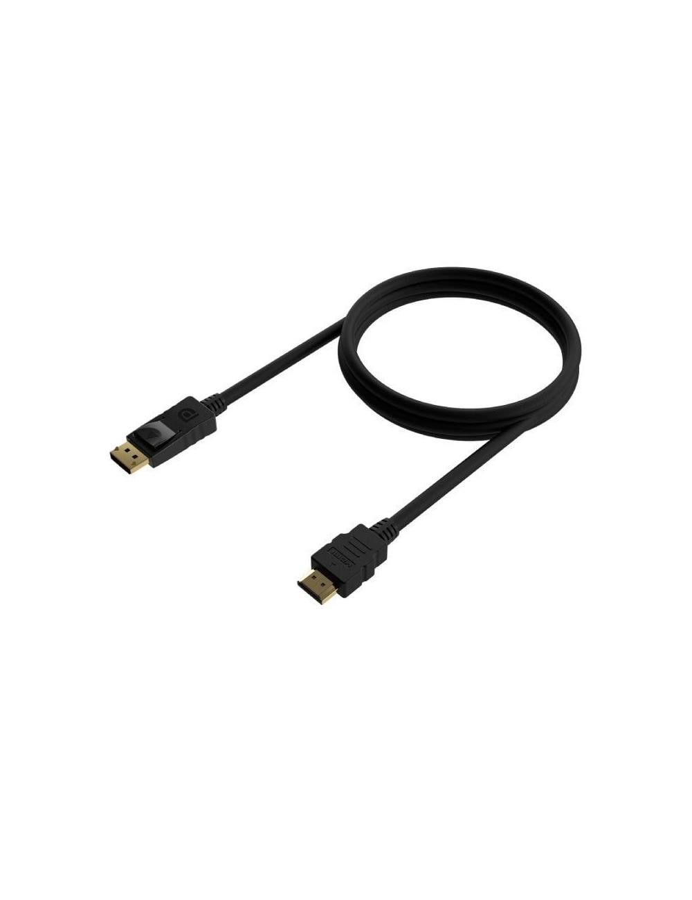 Cable Conversor Aisens A125-0550/ Displayport Macho - HDMI Macho/ Hasta 5W/ 2300Mbps/ 50cm/ Negro