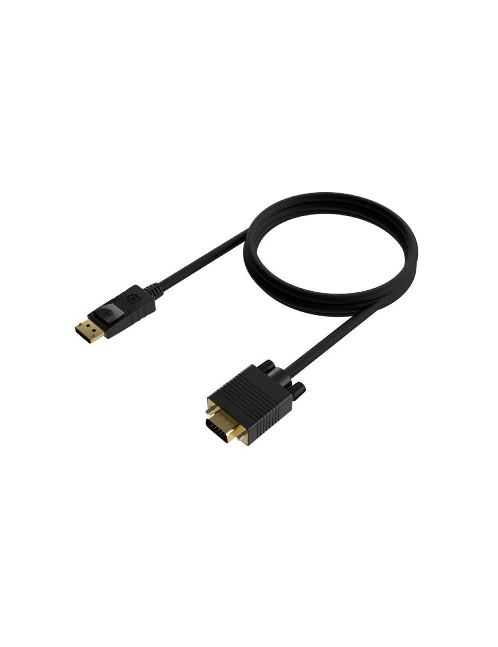 Cable Conversor Aisens A125-0552/ DisplayPort Macho - VGA Macho/ Hasta 5W/ 2300Mbps/ 1m/ Negro