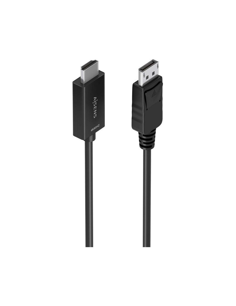 Cable Conversor Aisens A125-0892/ DisplayPort Macho - HDMI 4K Macho/ 1m/ Negro