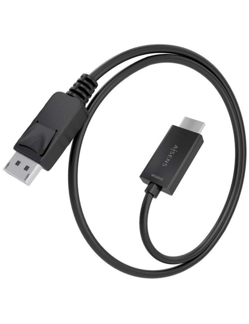Cable Conversor Aisens A125-0892/ DisplayPort Macho - HDMI 4K Macho/ 1m/ Negro
