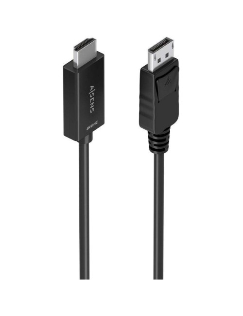 Cable Conversor Aisens A125-0893/ DisplayPort Macho - HDMI 4K Macho/ 1.5m/ Negro