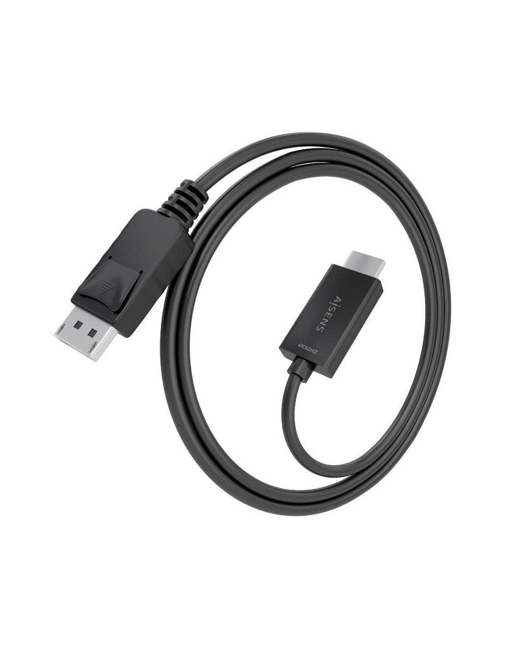 Cable Conversor Aisens A125-0893/ DisplayPort Macho - HDMI 4K Macho/ 1.5m/ Negro