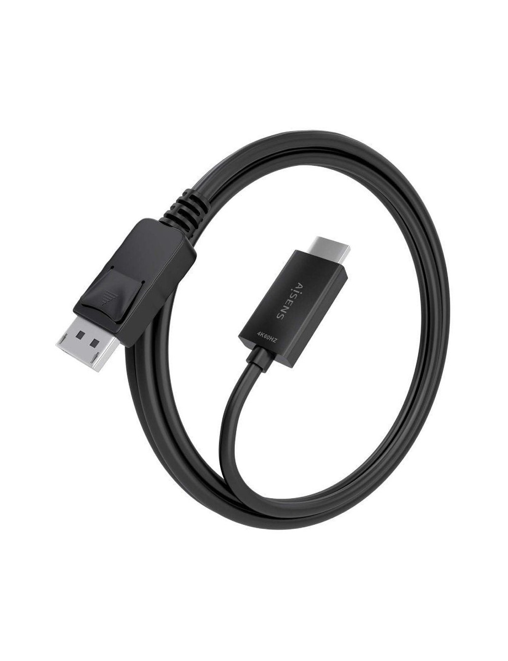 Cable Conversor Aisens A125-0894/ DisplayPort Macho - HDMI 4K Macho/ 2m/ Negro