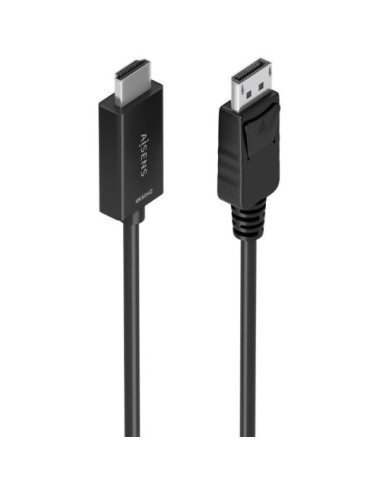 Cable Conversor Aisens A125-0895/ DisplayPort Macho - HDMI 4K Macho/ 3m/ Negro