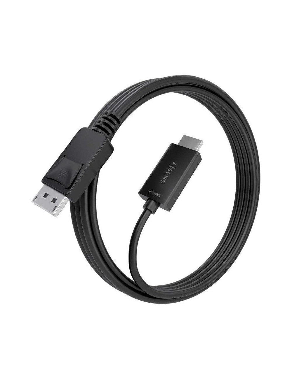 Cable Conversor Aisens A125-0895/ DisplayPort Macho - HDMI 4K Macho/ 3m/ Negro
