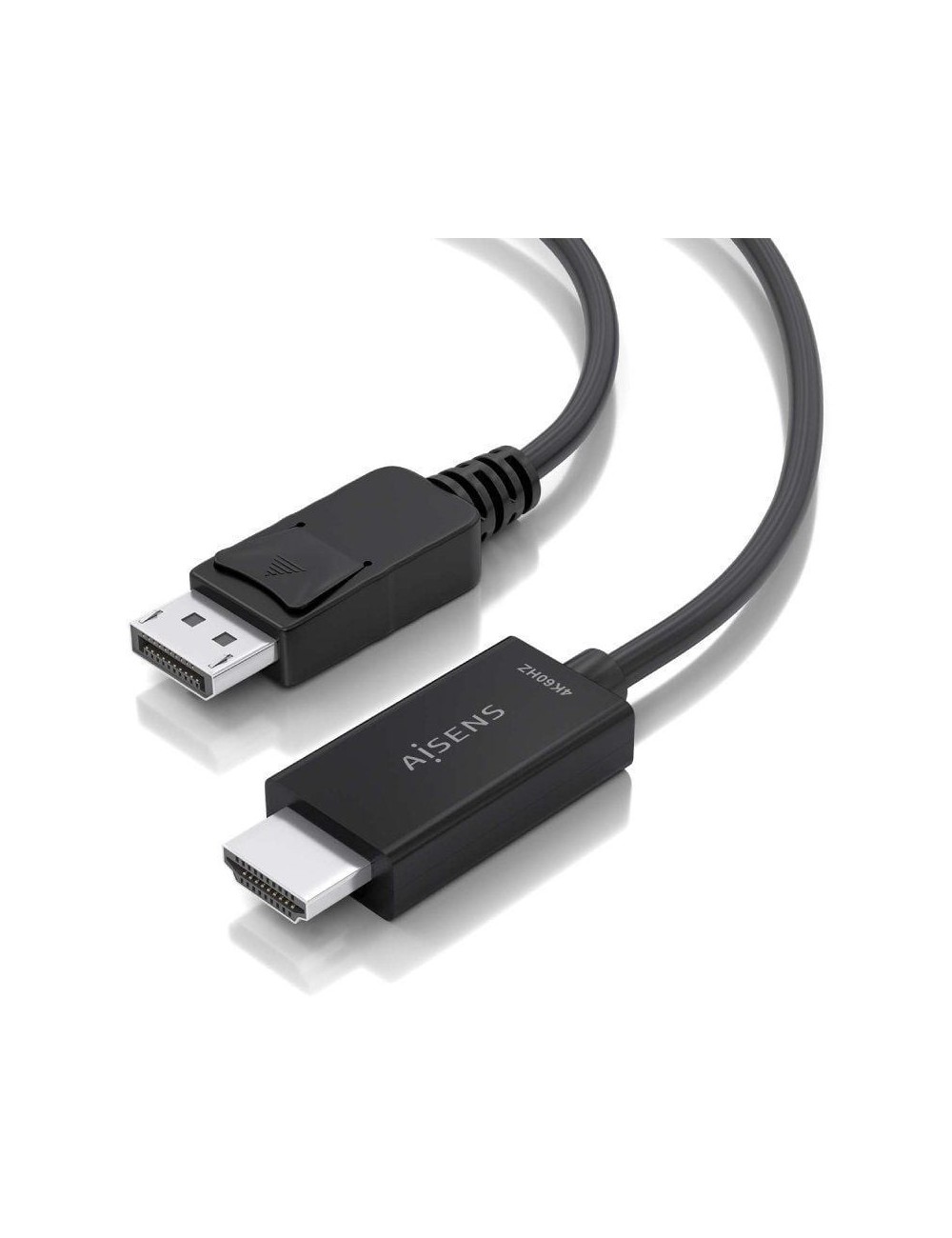 Cable Conversor Aisens A125-0895/ DisplayPort Macho - HDMI 4K Macho/ 3m/ Negro