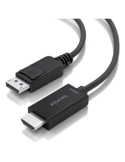 Cable Conversor Aisens A125-0895/ DisplayPort Macho - HDMI 4K Macho/ 3m/ Negro