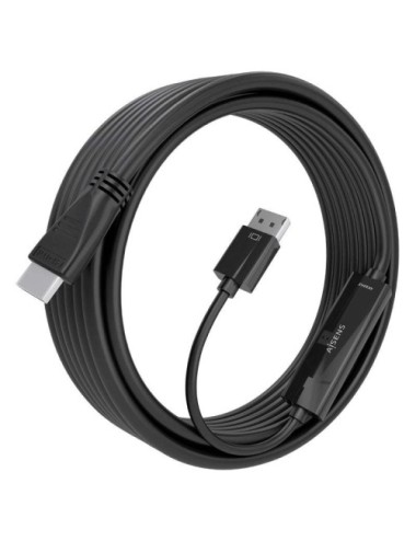 Cable Conversor Aisens A125-0896/ DisplayPort Macho - HDMI 4K Macho/ 5m/ Negro
