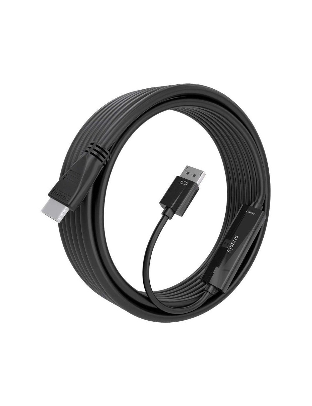 Cable Conversor Aisens A125-0896/ DisplayPort Macho - HDMI 4K Macho/ 5m/ Negro